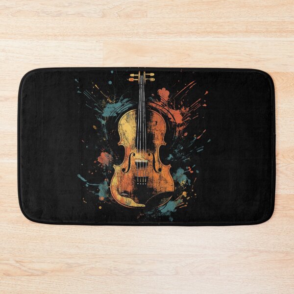 Item preview, A Cool Street Art Distressed Vintage Violin Black designed and sold by GVRDesign.