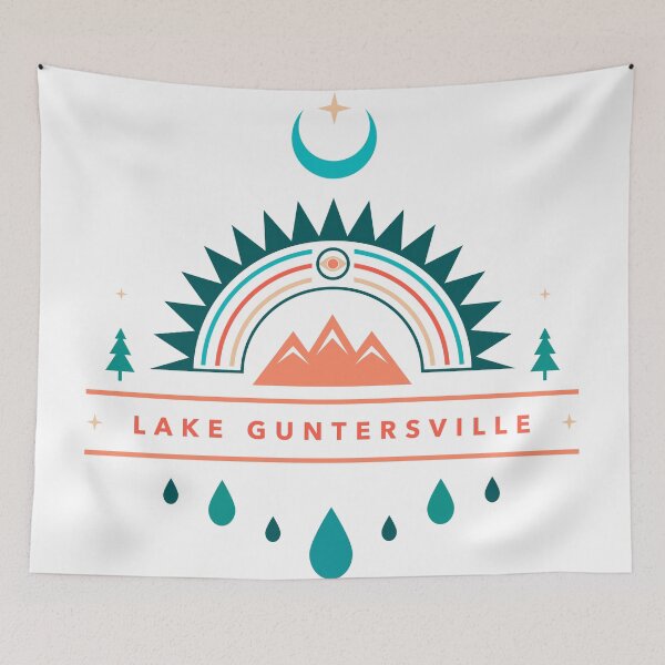 Item preview, Lake Guntersville boho designed and sold by LeapDaze.