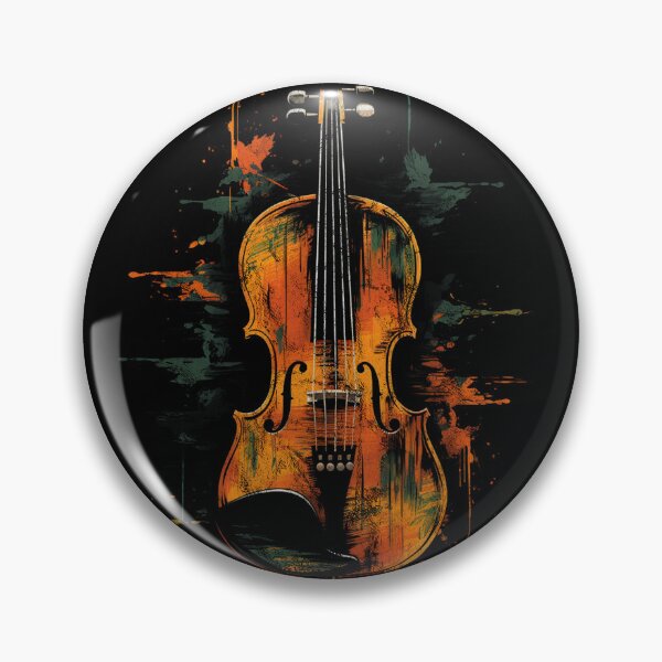 Item preview, A Cool Street Art Distressed Vintage Violin Black designed and sold by GVRDesign.