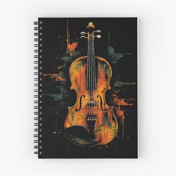 Item preview, A Cool Street Art Distressed Vintage Violin Black designed and sold by GVRDesign.