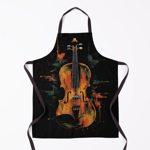 Item preview, A Cool Street Art Distressed Vintage Violin Black designed and sold by GVRDesign.