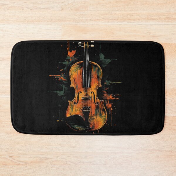 Item preview, A Cool Street Art Distressed Vintage Violin Black designed and sold by GVRDesign.