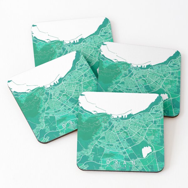 Item preview, Oran City Map of Algeria - Watercolor designed and sold by deMAP.