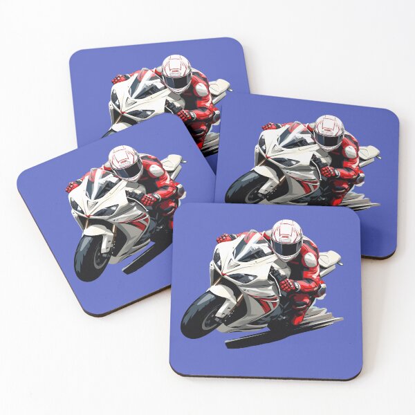 Item preview, Artistic Style Race Motorcycle Sport Motorcycle Racing Motorcycle Bike Painting Drawing Cartoon Style Sports Cars Sticker Art Prints and More designed and sold by Kevin Lou.