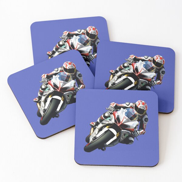 Item preview, Artistic Style Race Motorcycle Sport Motorcycle Racing Motorcycle Bike Painting Drawing Cartoon Style Sports Cars Sticker Art Prints and More designed and sold by Kevin Lou.