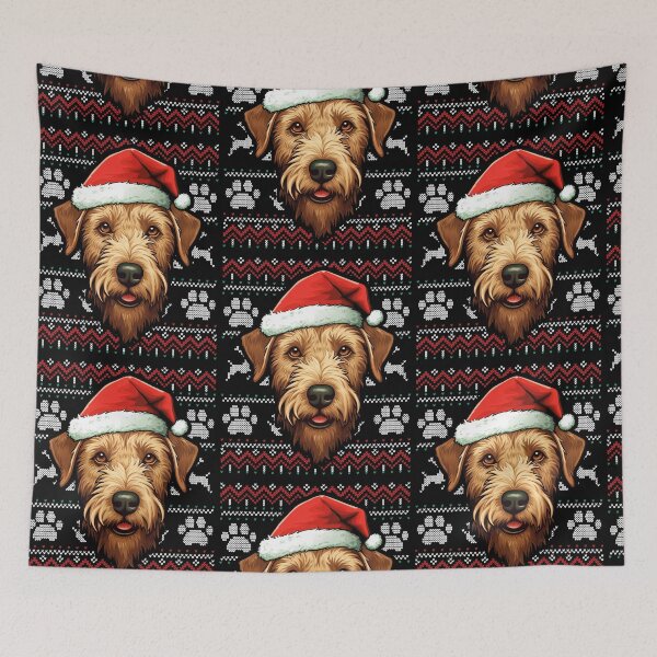 Item preview, Irish Terrier Ugly Sweater Christmas designed and sold by rafaeltto.