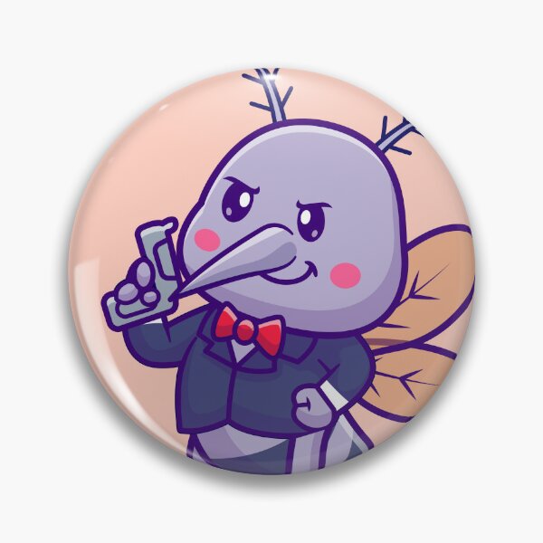 Item preview, Adorable Mosquito with a Water Gun - Cartoon Vector Illustration designed and sold by hjian8219.