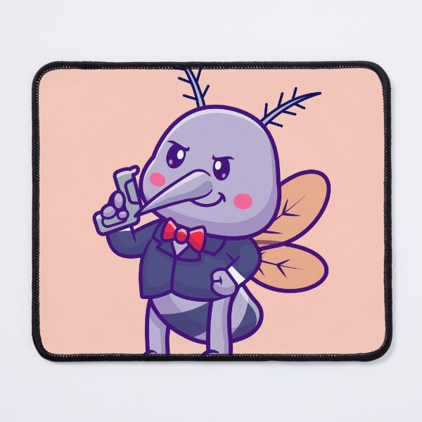Item preview, Adorable Mosquito with a Water Gun - Cartoon Vector Illustration designed and sold by hjian8219.