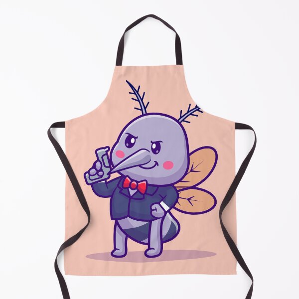 Item preview, Adorable Mosquito with a Water Gun - Cartoon Vector Illustration designed and sold by hjian8219.