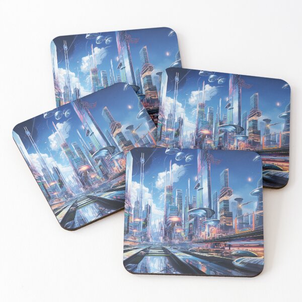 Item preview, Abstract Futuristic Metropolis designed and sold by MSMMart.
