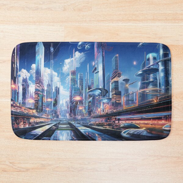 Item preview, Abstract Futuristic Metropolis designed and sold by MSMMart.