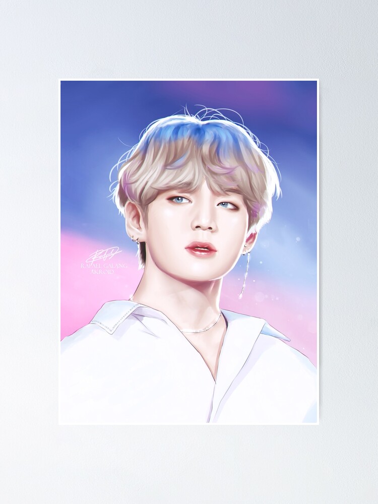 "BTS - Kim Taehyung V Fan Art" Poster by RafaelGalang47 | Redbubble