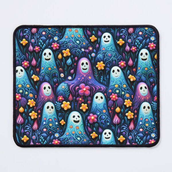 Item preview, Cute Ghost Floral Halloween Pattern designed and sold by TriarArt.