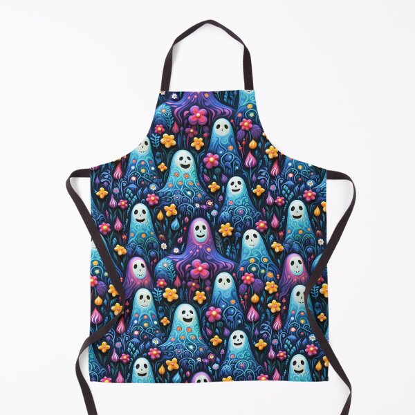 Item preview, Cute Ghost Floral Halloween Pattern designed and sold by TriarArt.