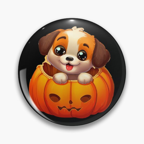 Artikelvorschau, Hochwertiger Hallween-Hund in einem Kürbis entworfen und verkauft von WooshiArt.