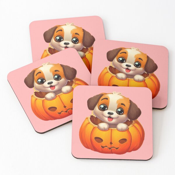 Item preview, High Quality Hallween dog in a pumpkin designed and sold by WooshiArt.