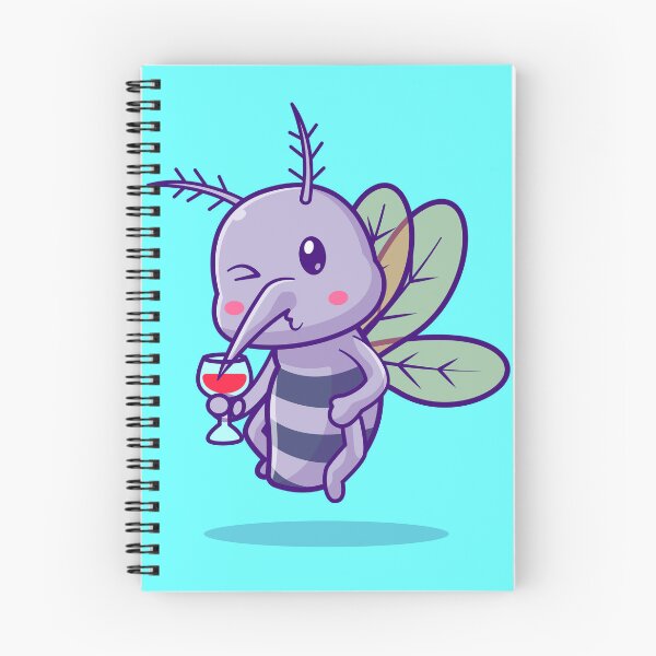 Item preview, Adorable Mosquito Drinking Blood - Cartoon Vector Illustration designed and sold by hjian8219.