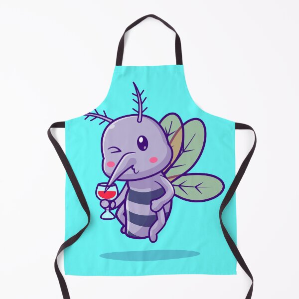 Item preview, Adorable Mosquito Drinking Blood - Cartoon Vector Illustration designed and sold by hjian8219.