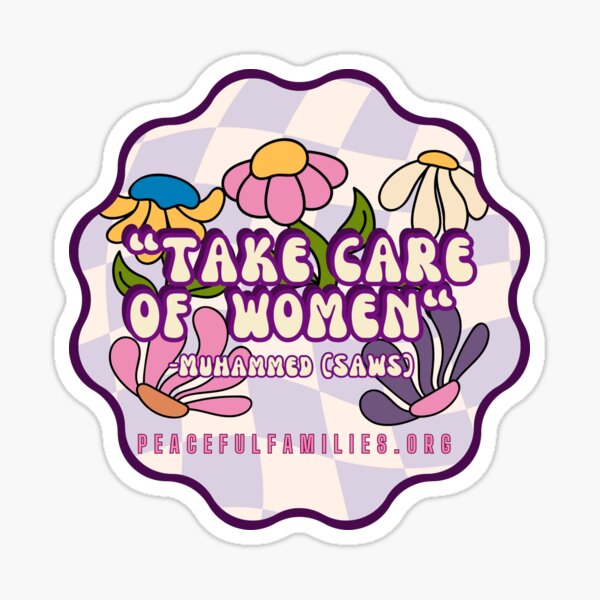 take care of women Sticker