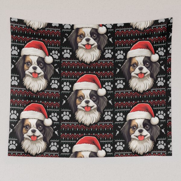 Item preview, Japanese Chin Ugly Sweater Christmas designed and sold by rafaeltto.