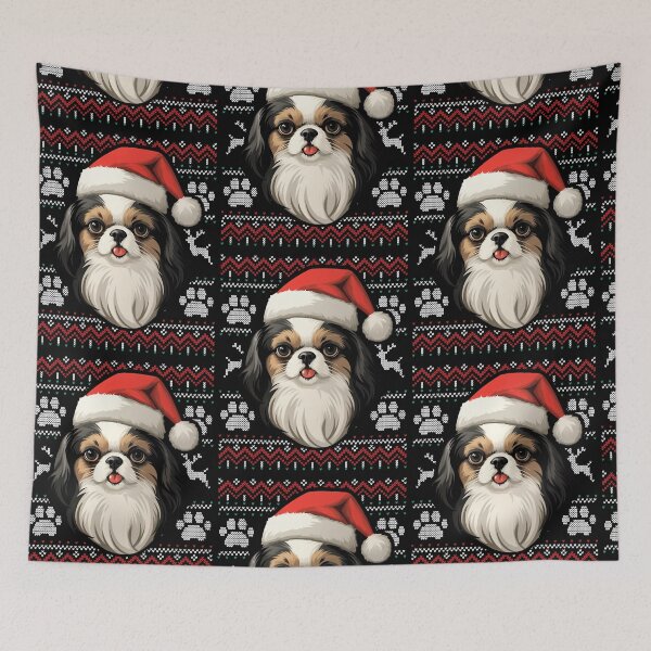 Item preview, Japanese Chin Ugly Sweater Christmas designed and sold by rafaeltto.