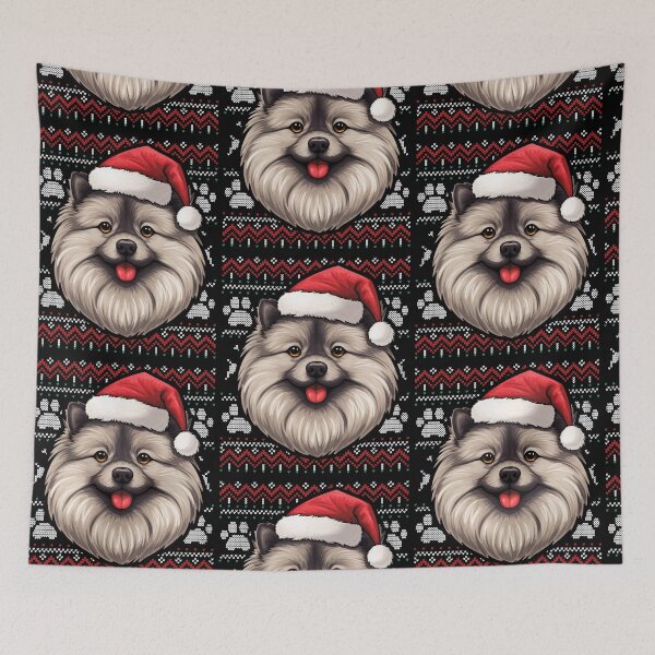 Item preview, Keeshond Ugly Sweater Christmas designed and sold by rafaeltto.