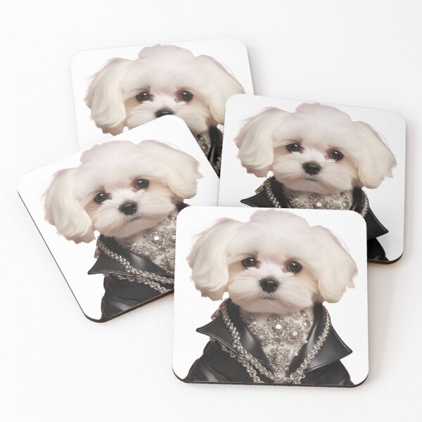 Item preview, Fashionable Maltese designed and sold by poshprintlab.