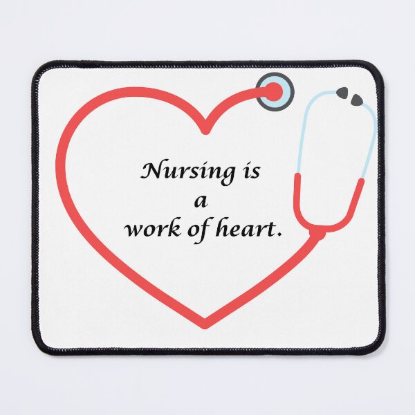 Item preview, Nursing is a work of heart designed and sold by ChaosTees.