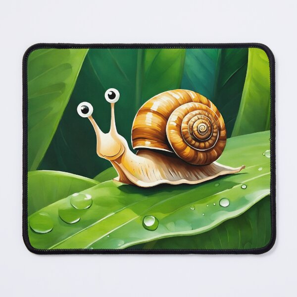 Item preview, Quizzical snail designed and sold by AJSRPrints.