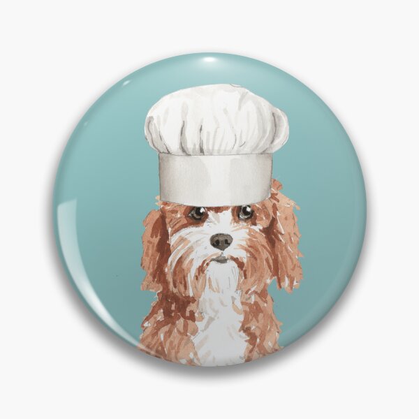 Item preview, Cavapoo Dog with Chefs hat  designed and sold by beastieboutique.
