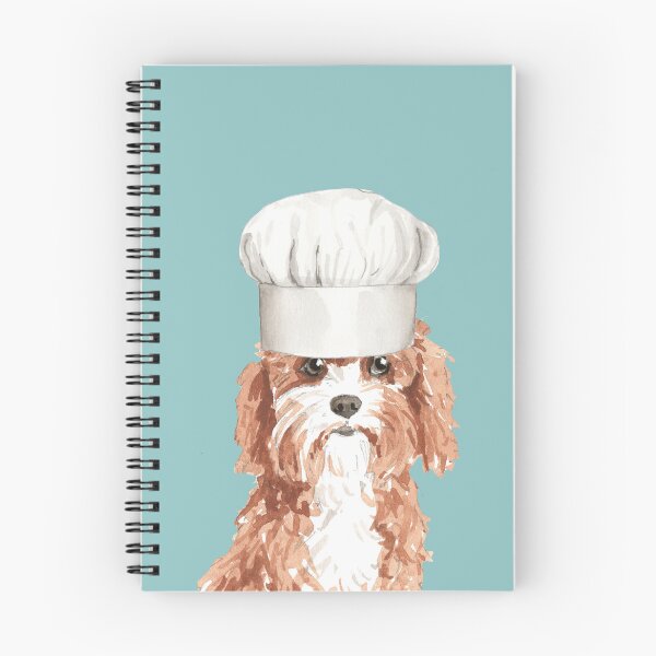 Item preview, Perro Cavapoo con gorro de chef designed and sold by beastieboutique.