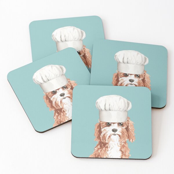 Item preview, Cavapoo Dog with Chefs hat  designed and sold by beastieboutique.