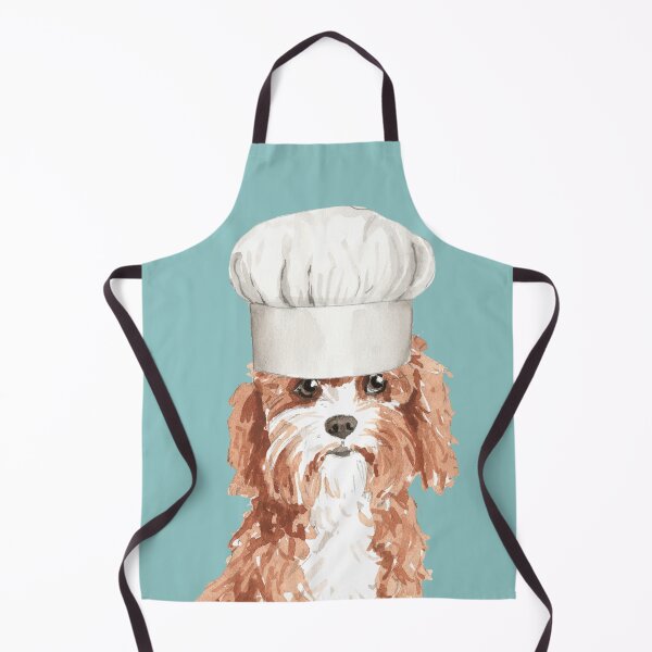 Item preview, Cavapoo Dog with Chefs hat  designed and sold by beastieboutique.