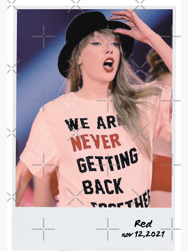 Taylor Swift vinyl sticker TS poster albums lyrics music newspaper red