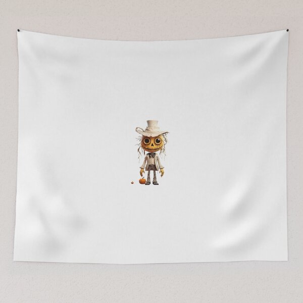 Item preview, Halloween Monster Pumpkin Monster Halloween Cartoon Character Halloween Scarecrow Strawman Sticker designed and sold by Kevin Lou.