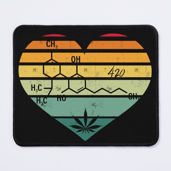 Item preview, Retro Heart THC Molecule designed and sold by AAcrew.