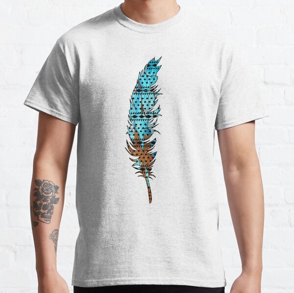 Feather: Aqua & Bronze Classic T-Shirt