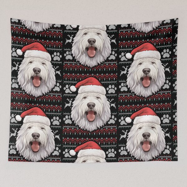 Item preview, Komondor Ugly Sweater Christmas designed and sold by rafaeltto.