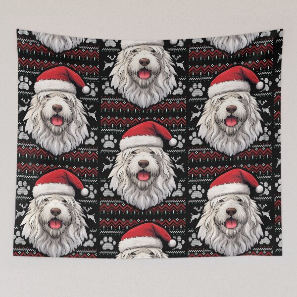Item preview, Komondor Ugly Sweater Christmas designed and sold by rafaeltto.