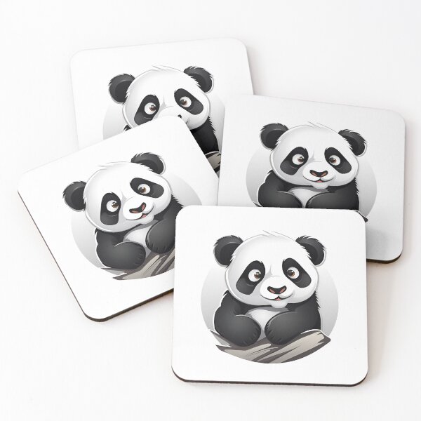 Item preview, Artistic Style Cute Panda Bear Cartoon Panda Baby Panda Sticker, wall arts, Art Prints and More designed and sold by Kevin Lou.