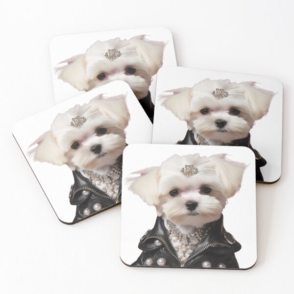 Item preview, Glamour Maltese designed and sold by poshprintlab.