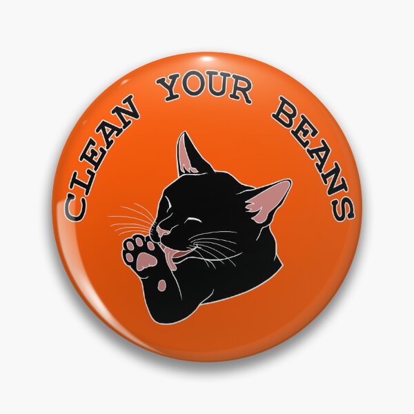 Item preview, Clean Your Beans Funny Black Cat designed and sold by Deborah Camp.