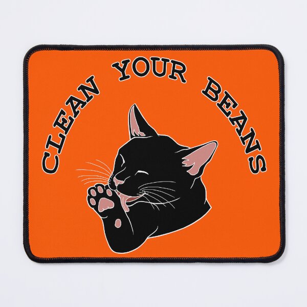 Item preview, Clean Your Beans Funny Black Cat designed and sold by Deborah Camp.