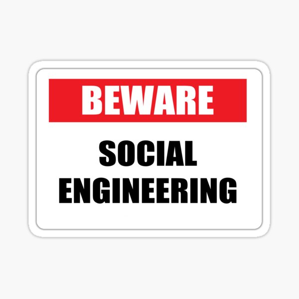 Item preview, Beware of Social Engineering designed and sold by cyber-raven.