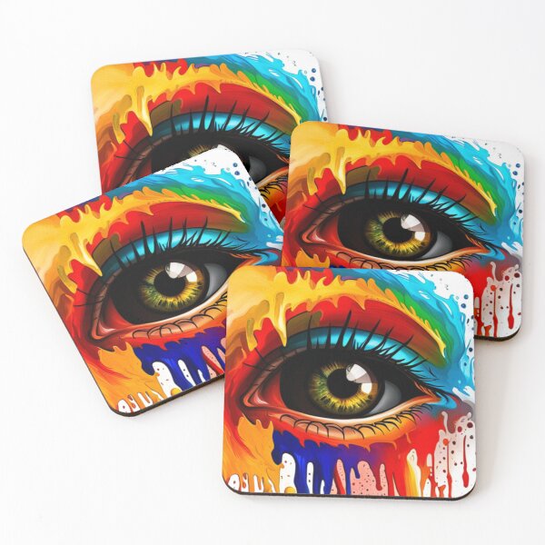 Item preview, Vibrant Visions A Liquid Art Eye Design designed and sold by Posivibez Designs.