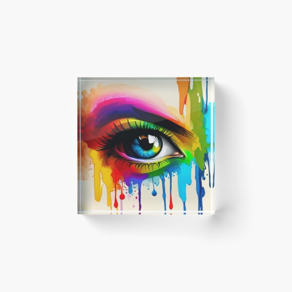 Item preview, Vibrant Visions A Liquid Art Eye Design designed and sold by Posivibez Designs.