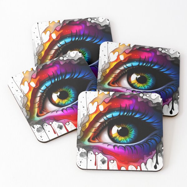 Item preview, Vibrant Visions A Liquid Art Eye Design designed and sold by Posivibez Designs.