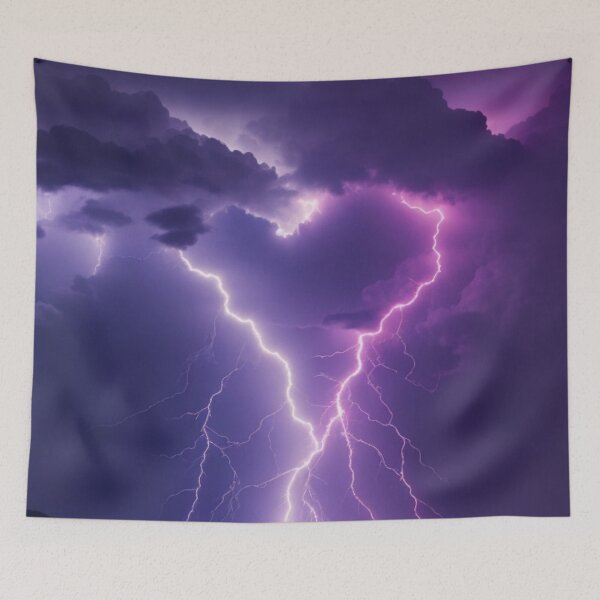 Item preview, Heart-shaped lightning designed and sold by fc2c.