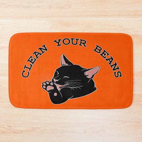 Item preview, Clean Your Beans Funny Black Cat designed and sold by Deborah Camp.