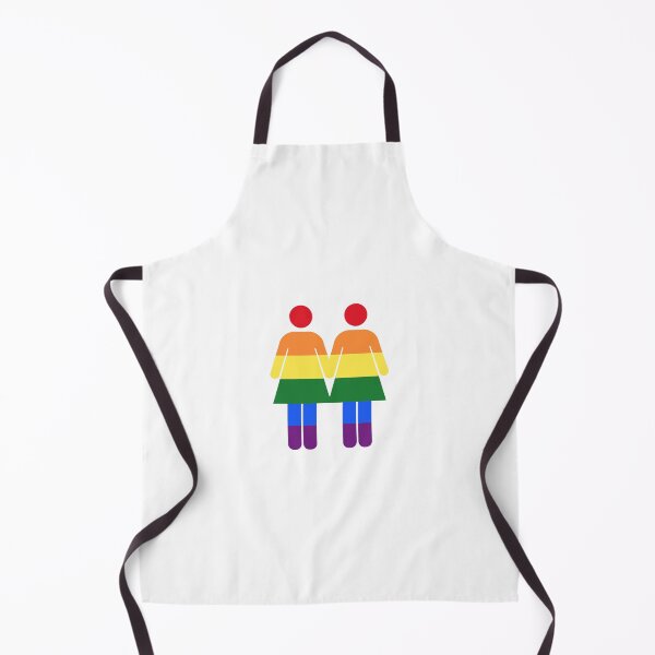Item preview, gay pride flag lesbian woman couple or best friends bathroom sign designed and sold by saint-shores.